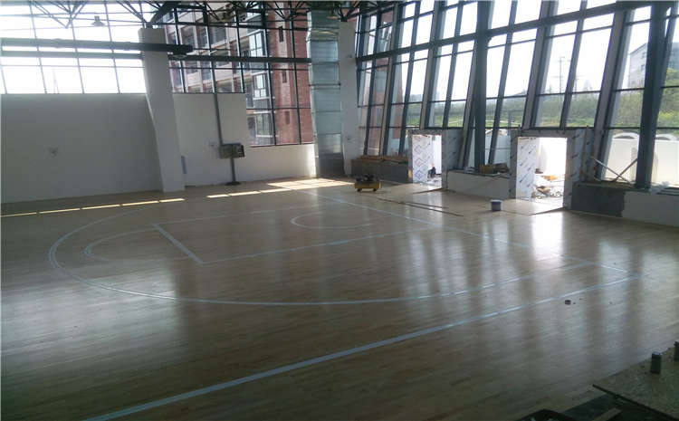 橡胶木舞台实木地板板式龙骨结构