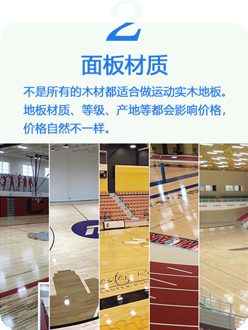 体育馆木地板面板材质