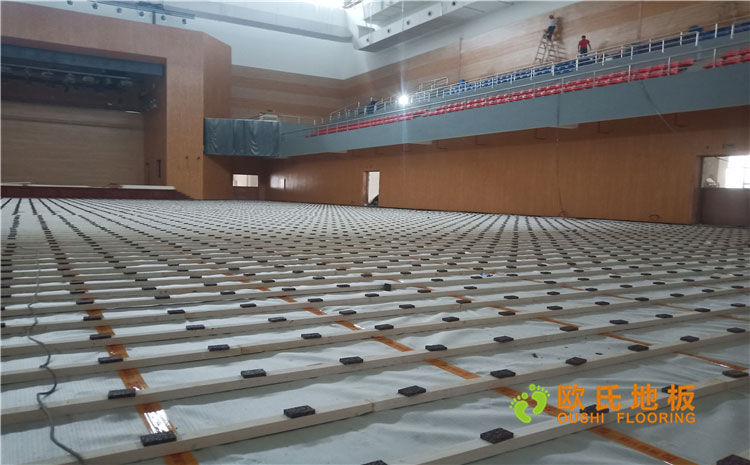 福建漳州市一职业学院体育馆木地板案例